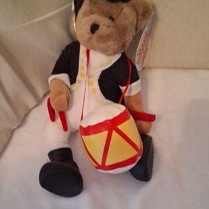 Sugar Bear Costume with Drum - Navy, White, and Yellow